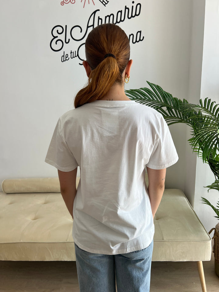 Camiseta Vogue blanco