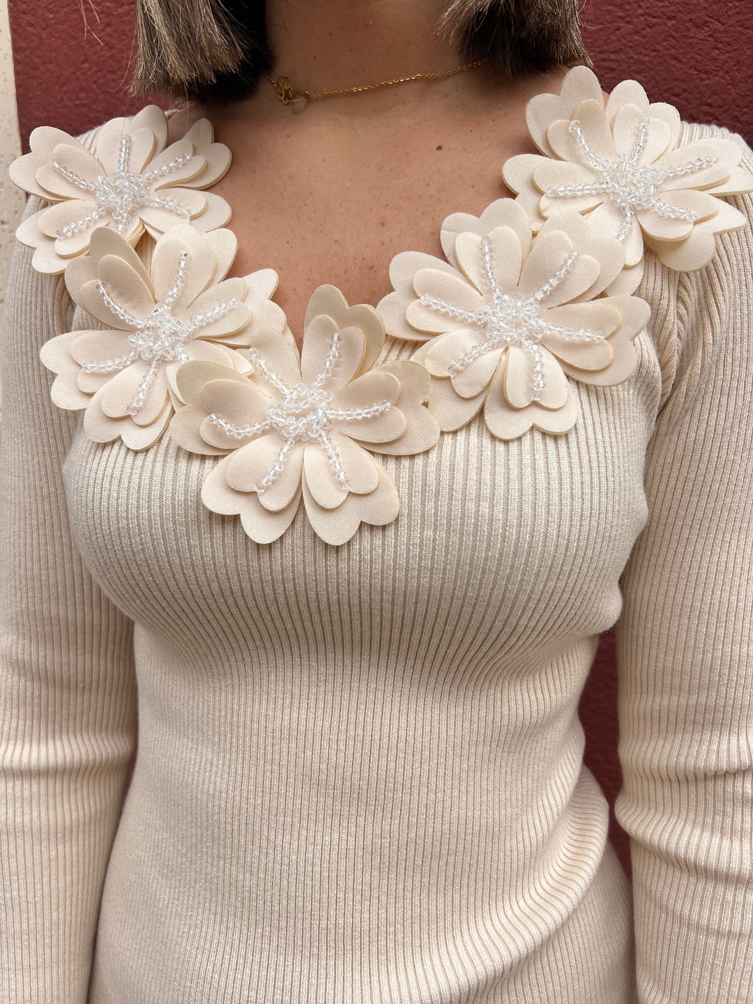 Vestido Abigail beige