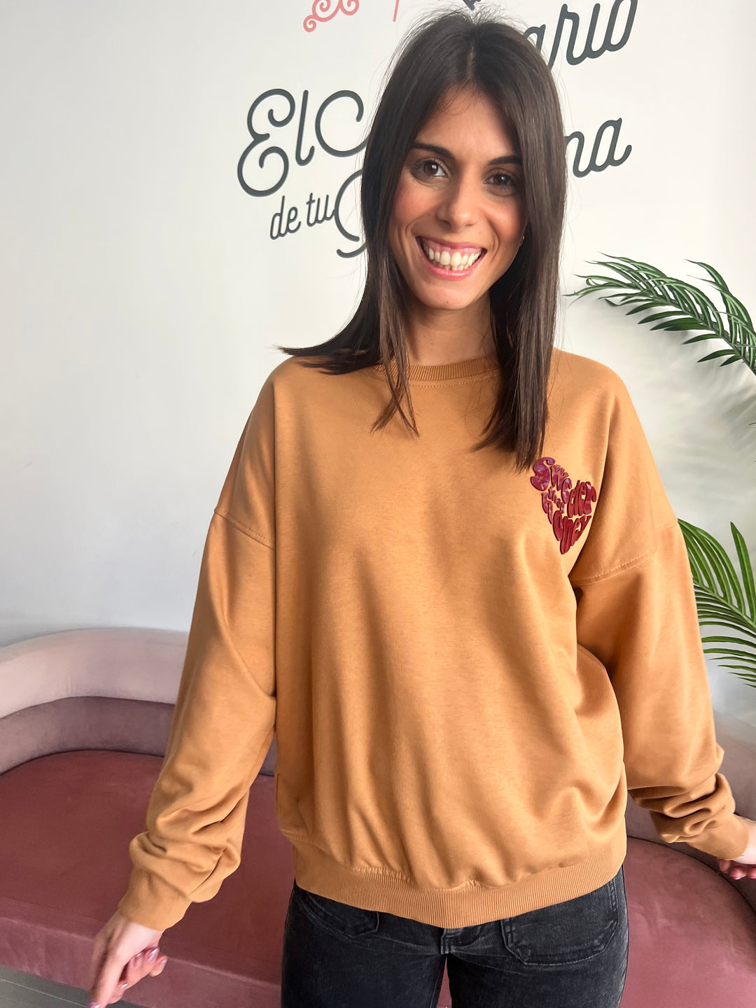 Sudadera Honey camel