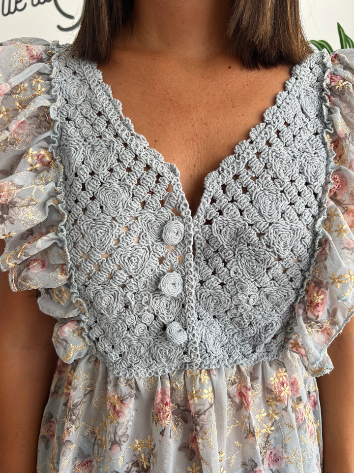 Blusa Lali celeste