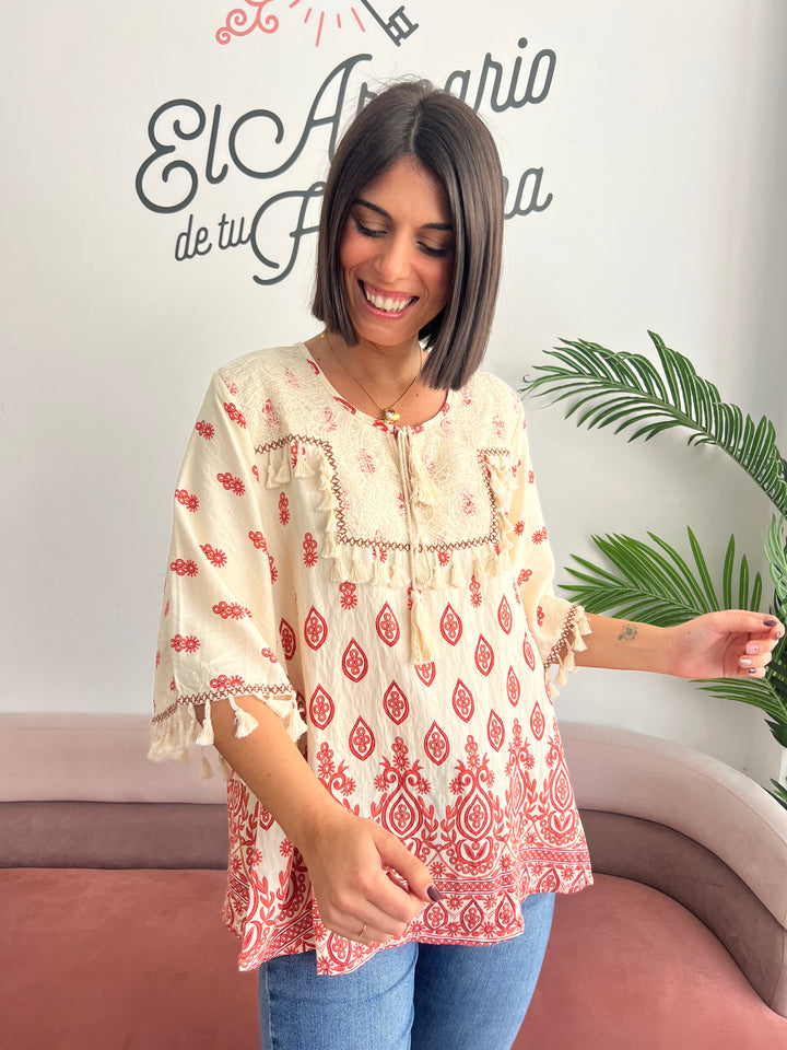 Blusa Sheila coral