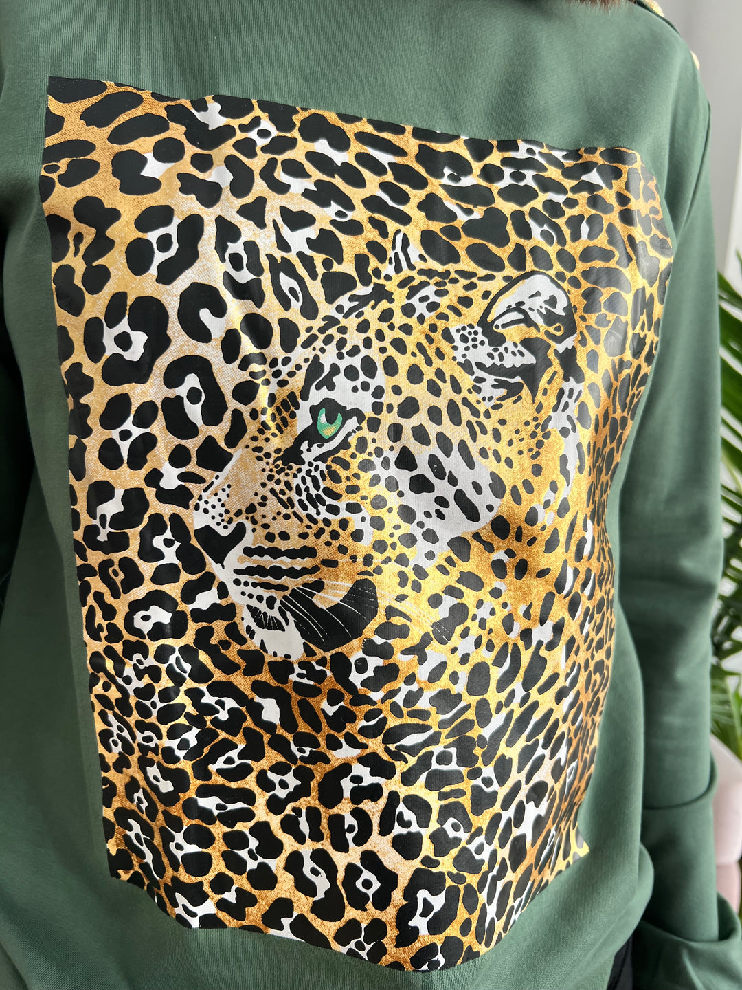 Sudadera Kenia verde militar