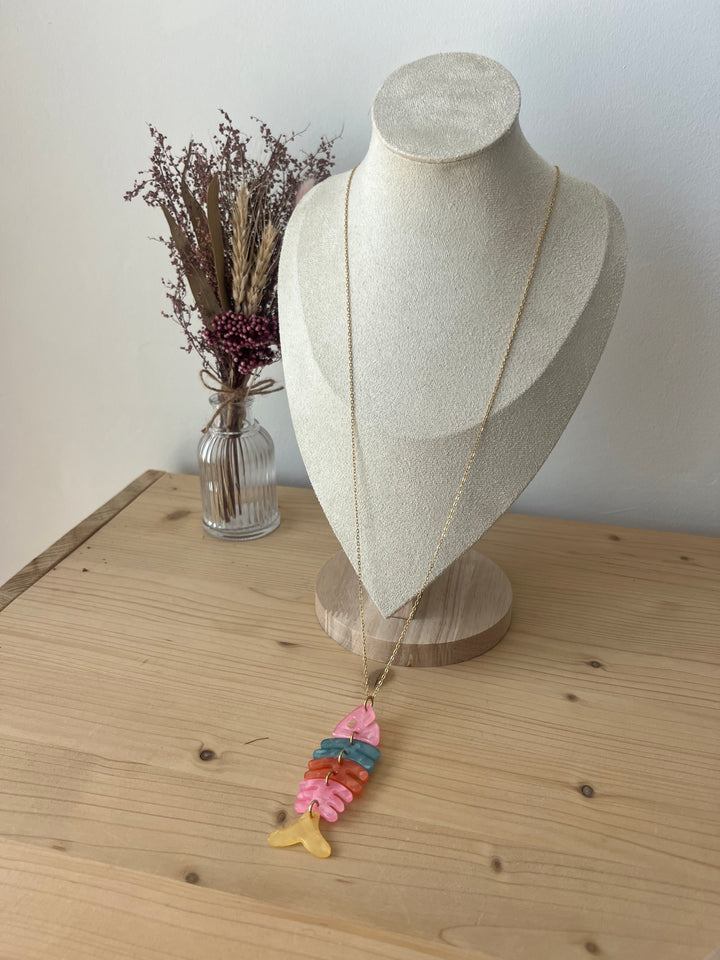 Collar largo Tulum (acero)