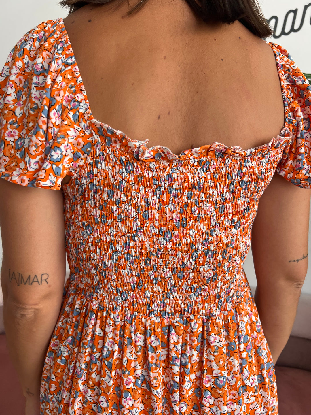 Vestido Nagore naranja