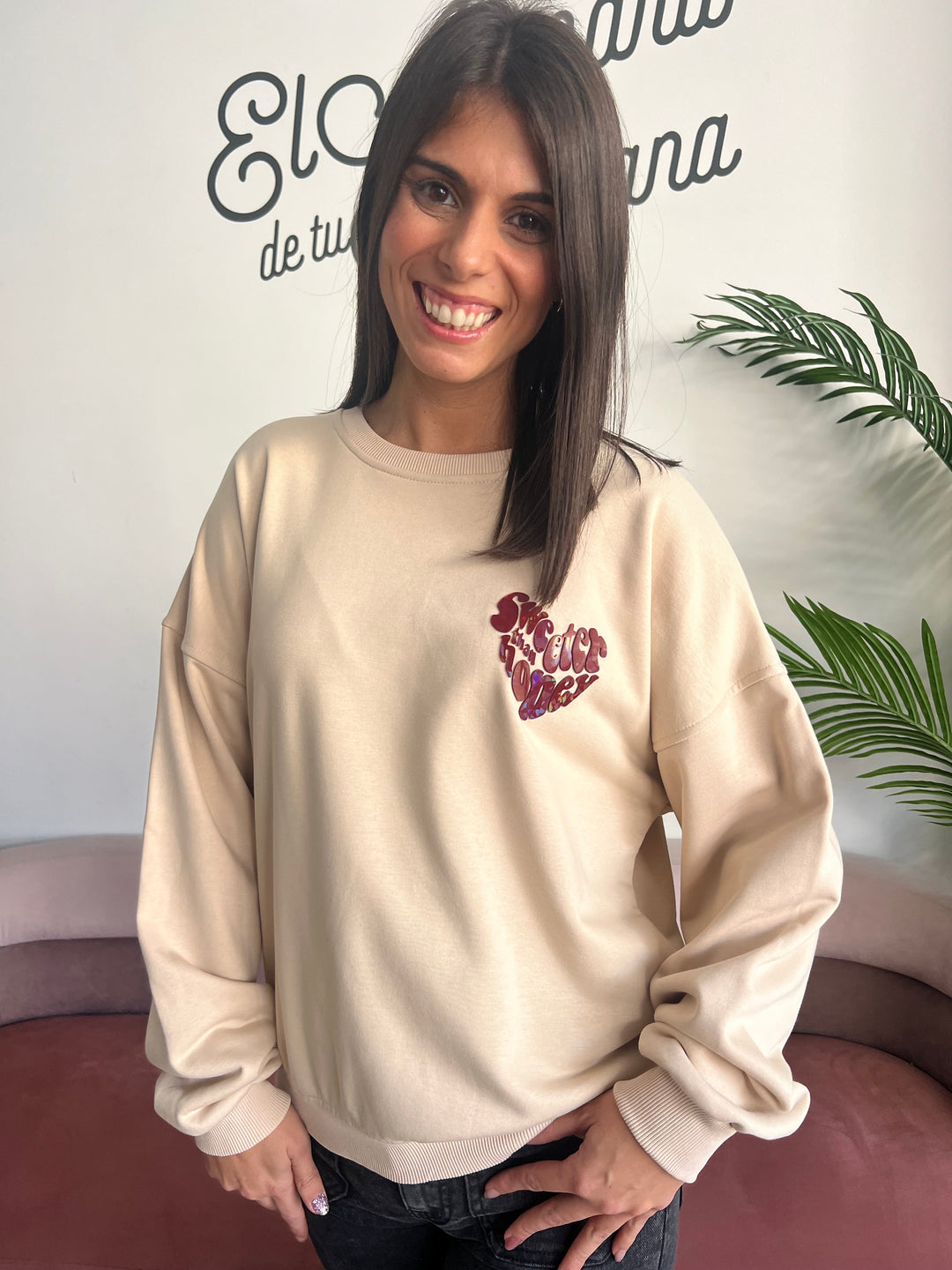 Sudadera Honey beige