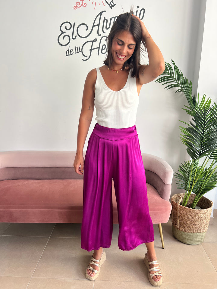 Pantalón Aroa buganvilla