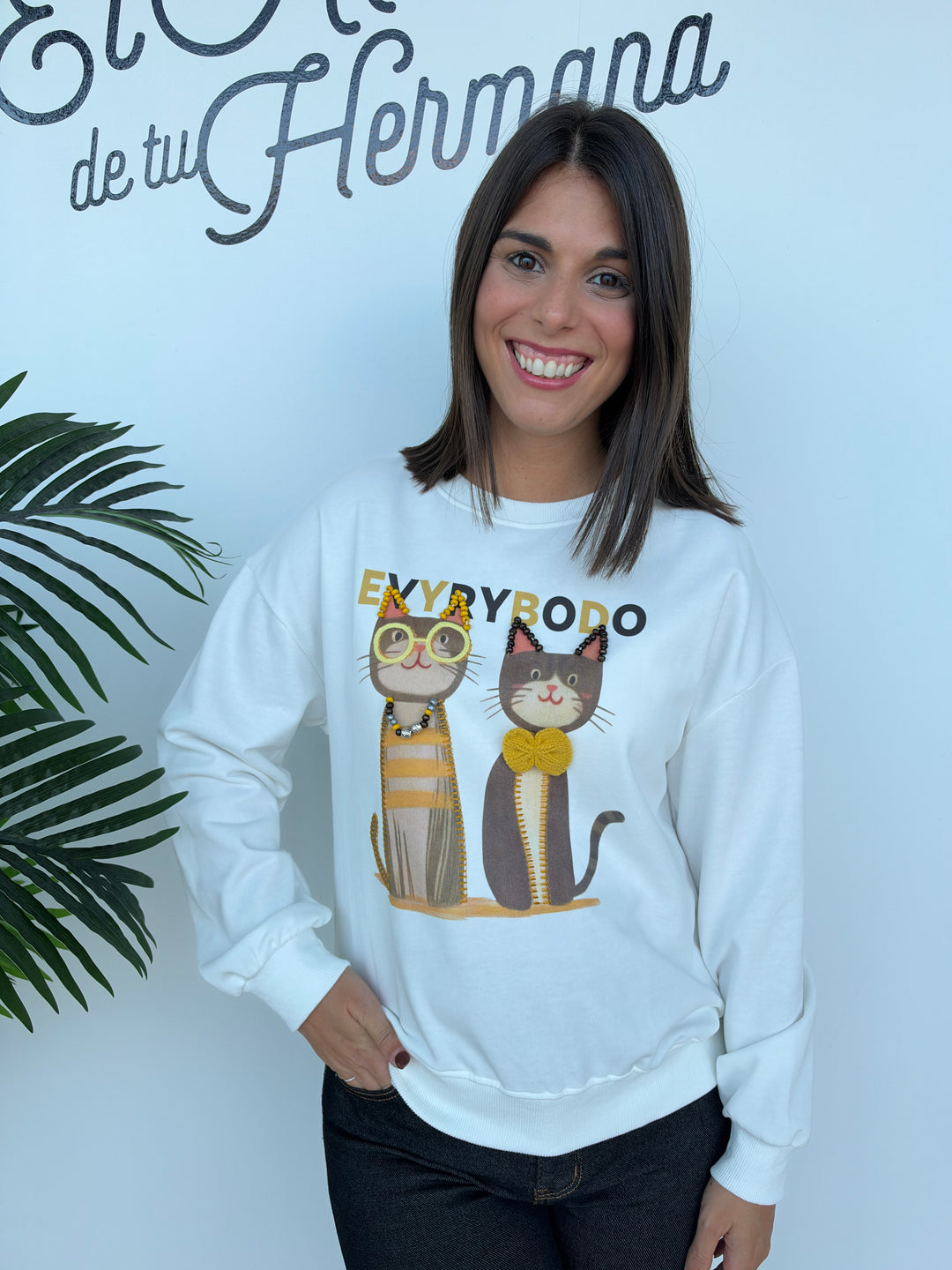 Sudadera Milu blanca