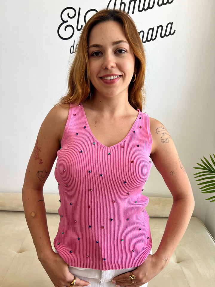 Top Lina rosa