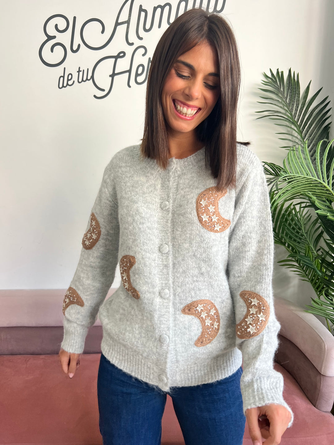 Chaqueta Lunas gris