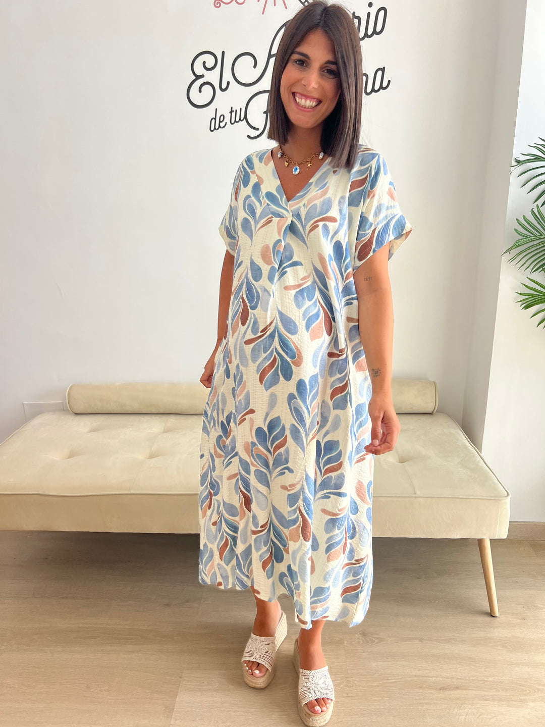 Vestido Menta azul