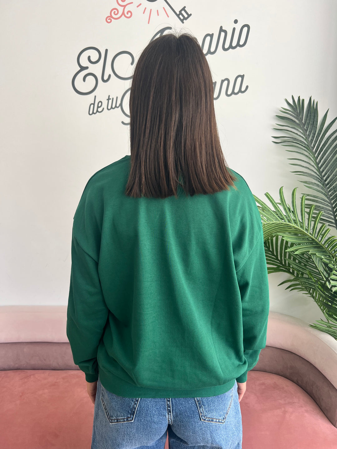 Sudadera New York verde
