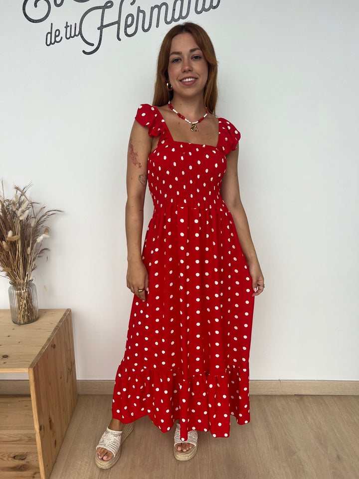 Vestido Violeta rojo