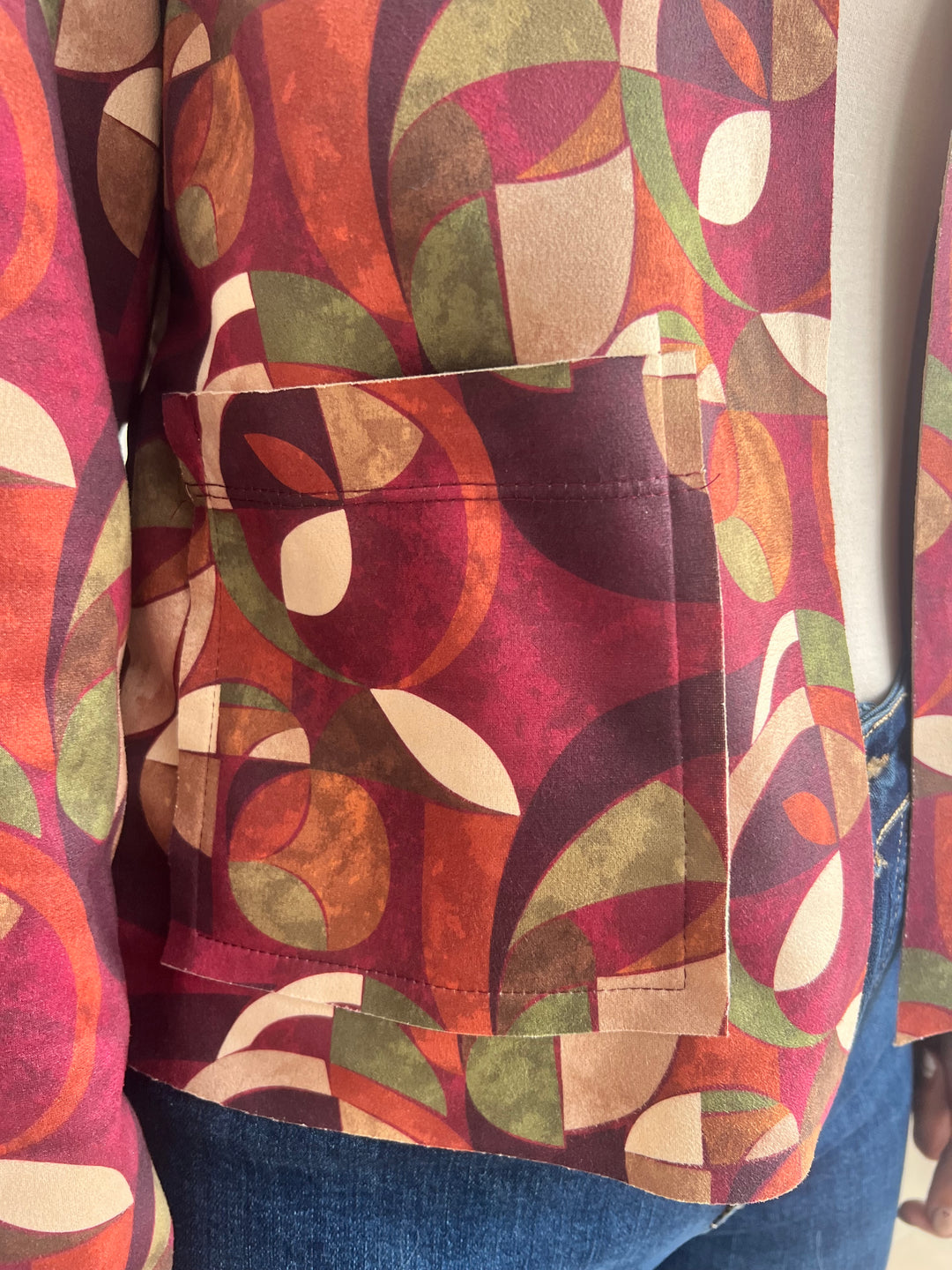 Chaqueta Alicia buganvilla