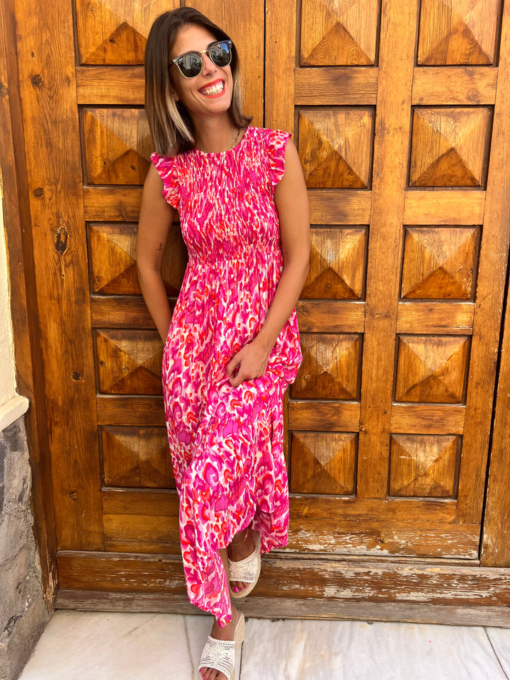 Vestido Caracola fucsia