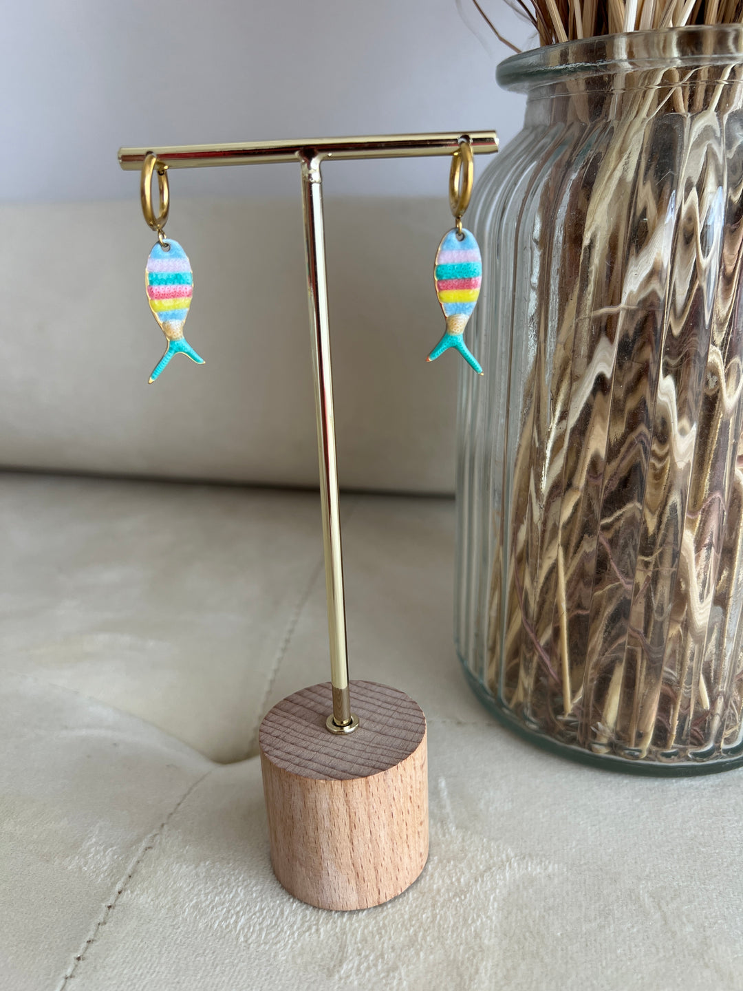 Pendientes Ola (acero)