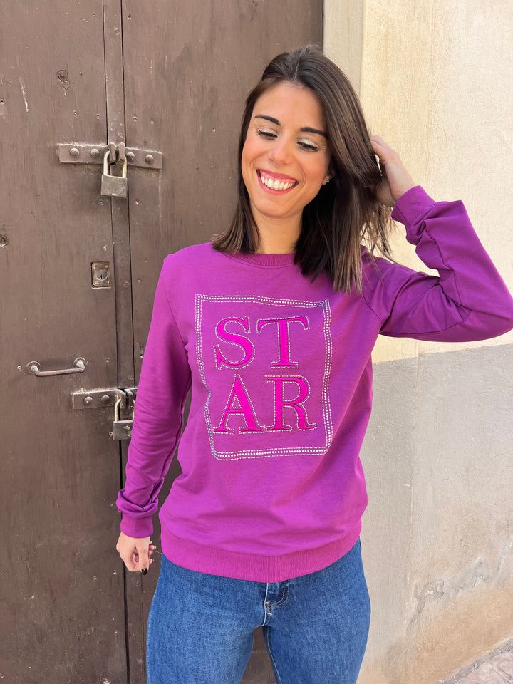 Sudadera Star morado