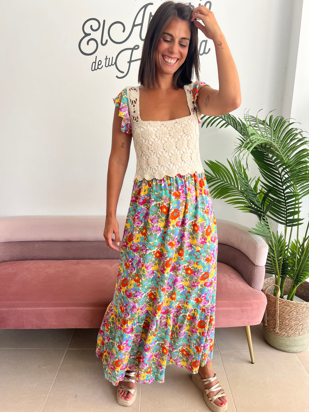 Vestido Alexia beige