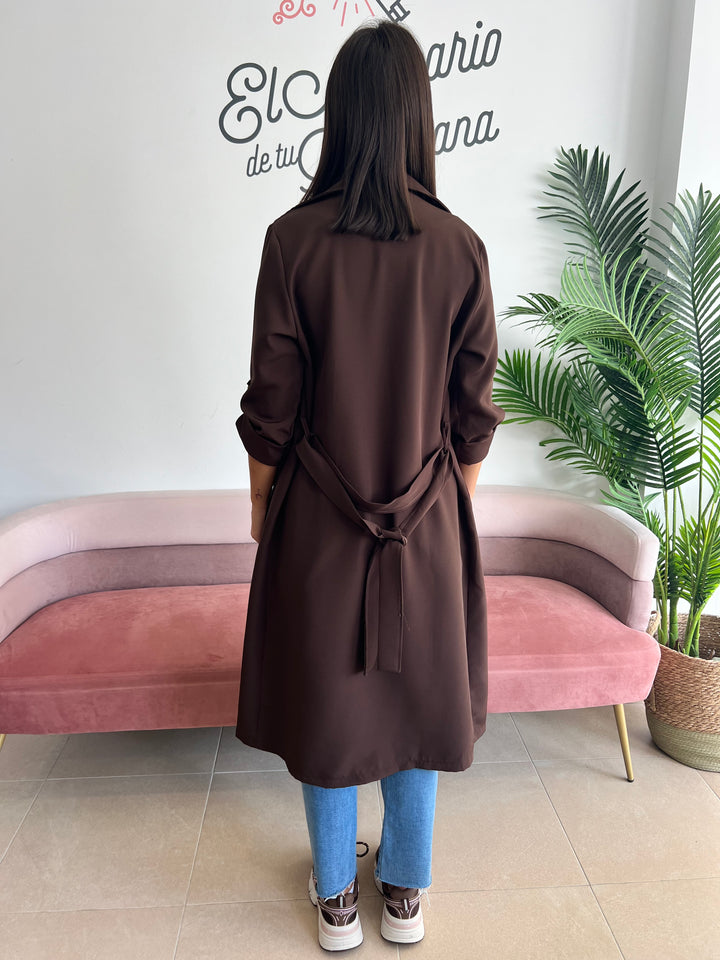 Chaqueta Gabardina marrón