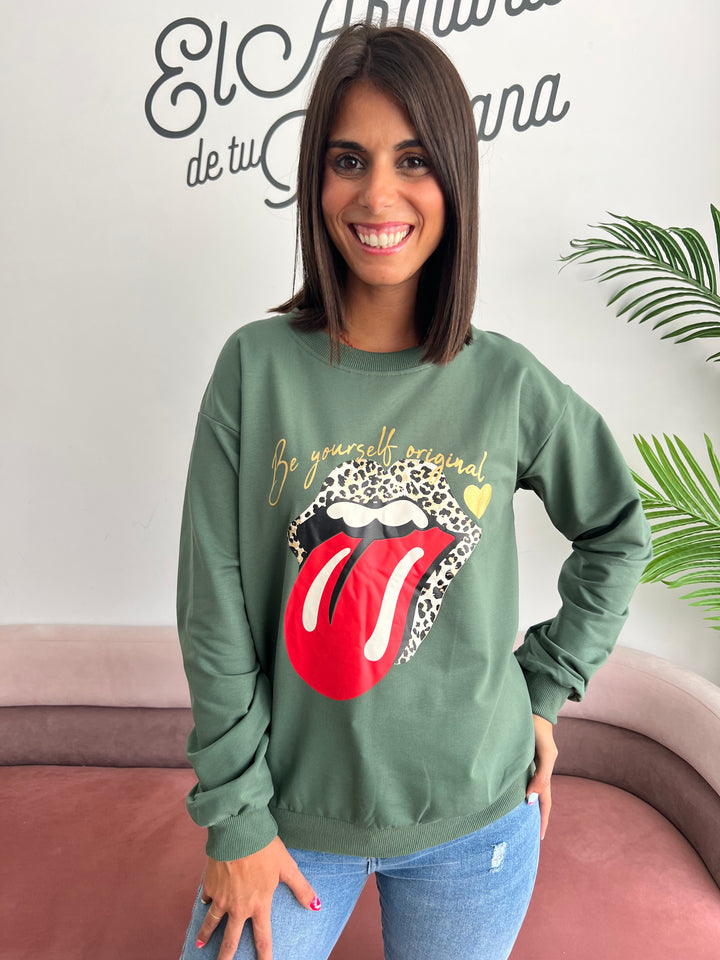Sudadera Rolling verde