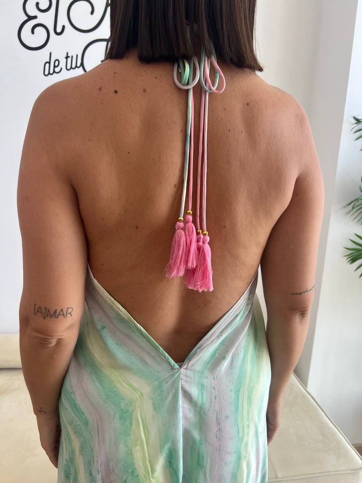 Vestido Bali fucsia