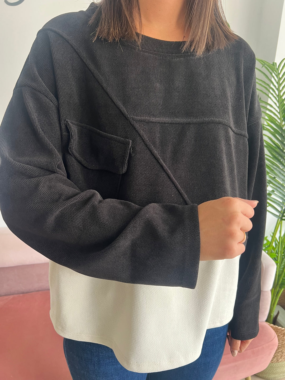 Sudadera Alejandra negro