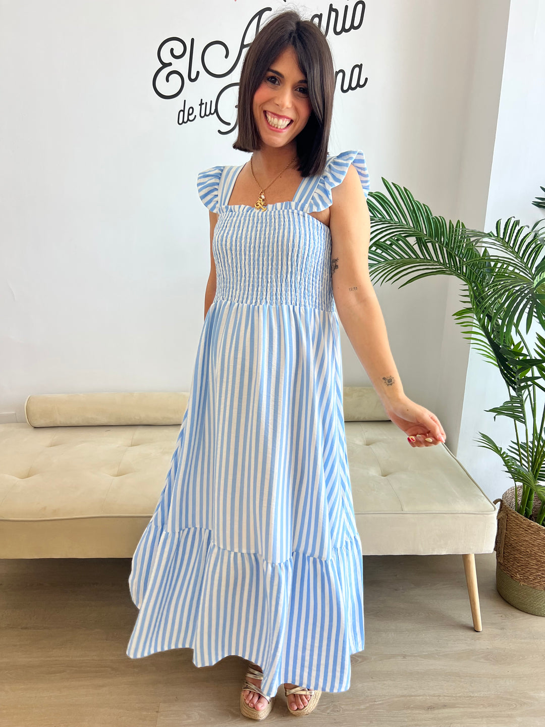 Vestido Ainara celeste