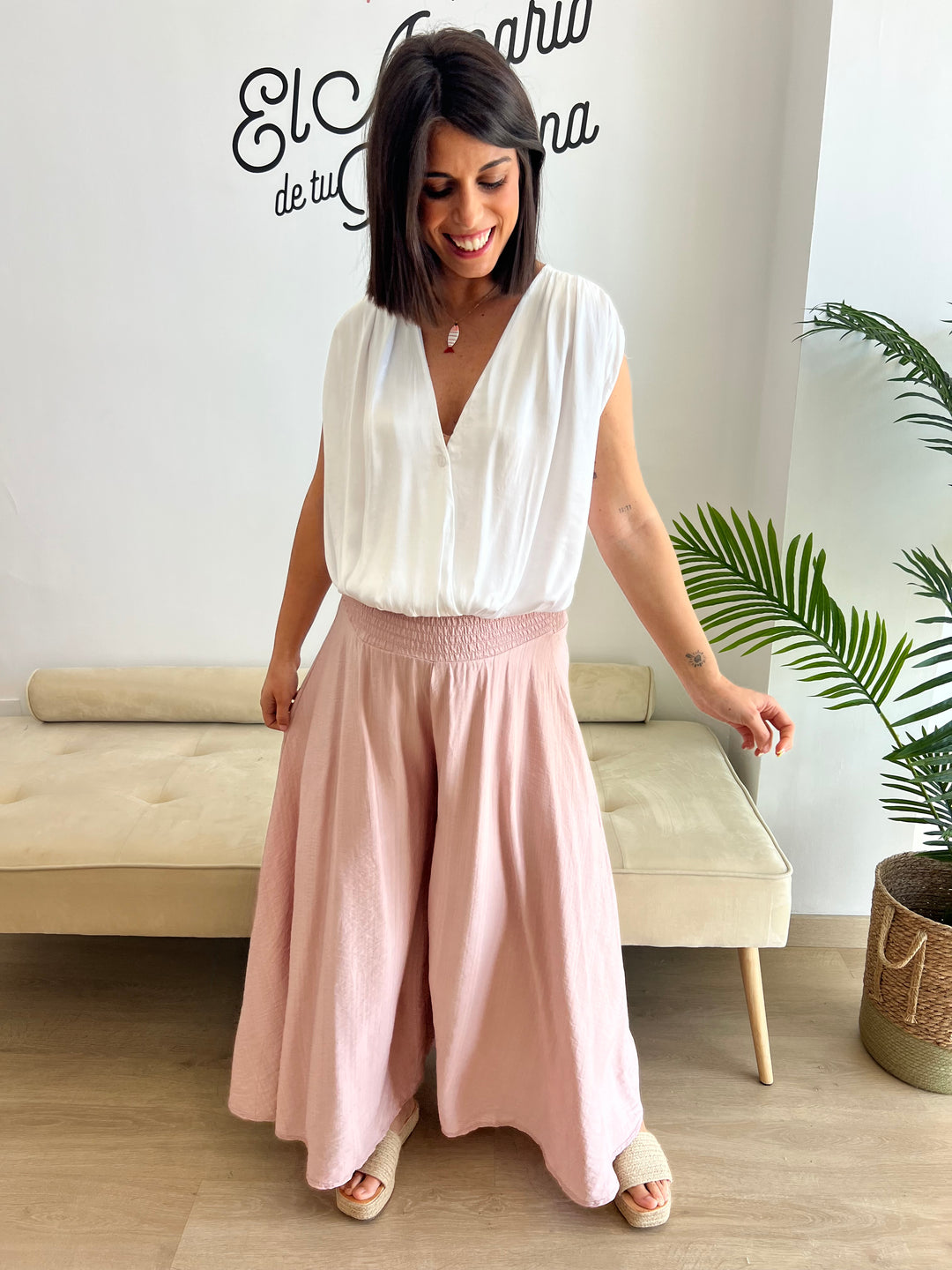 Pantalón Laika rosa