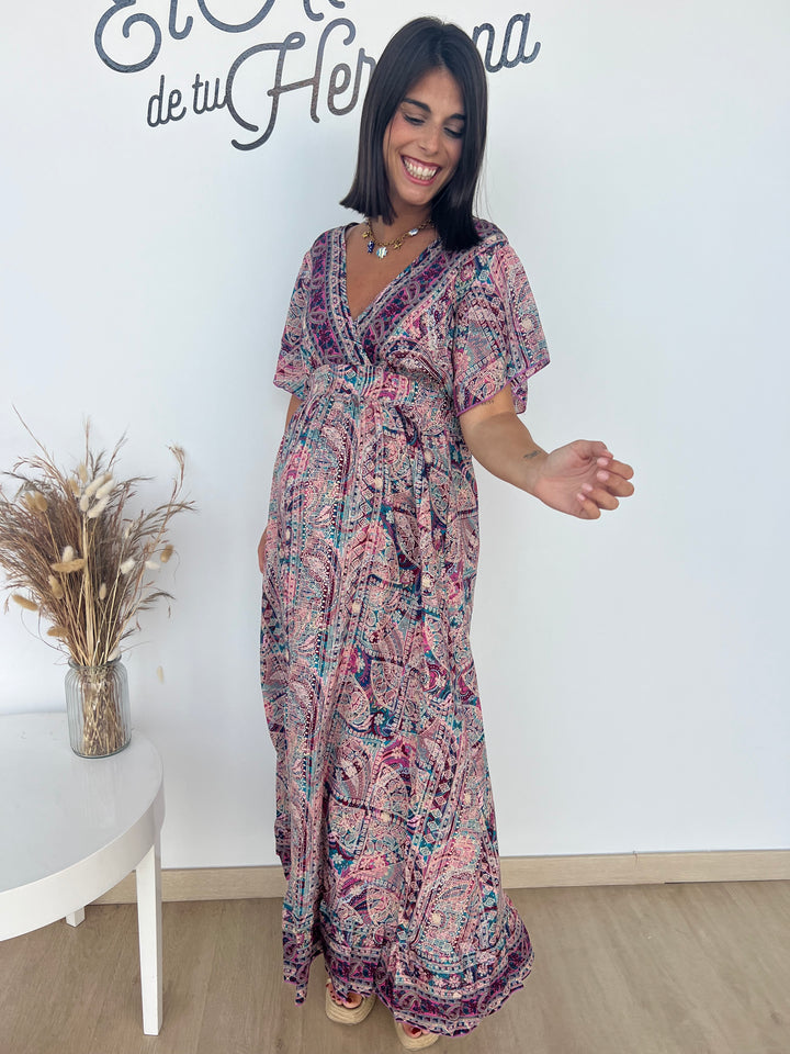 Vestido Vanesa fucsia