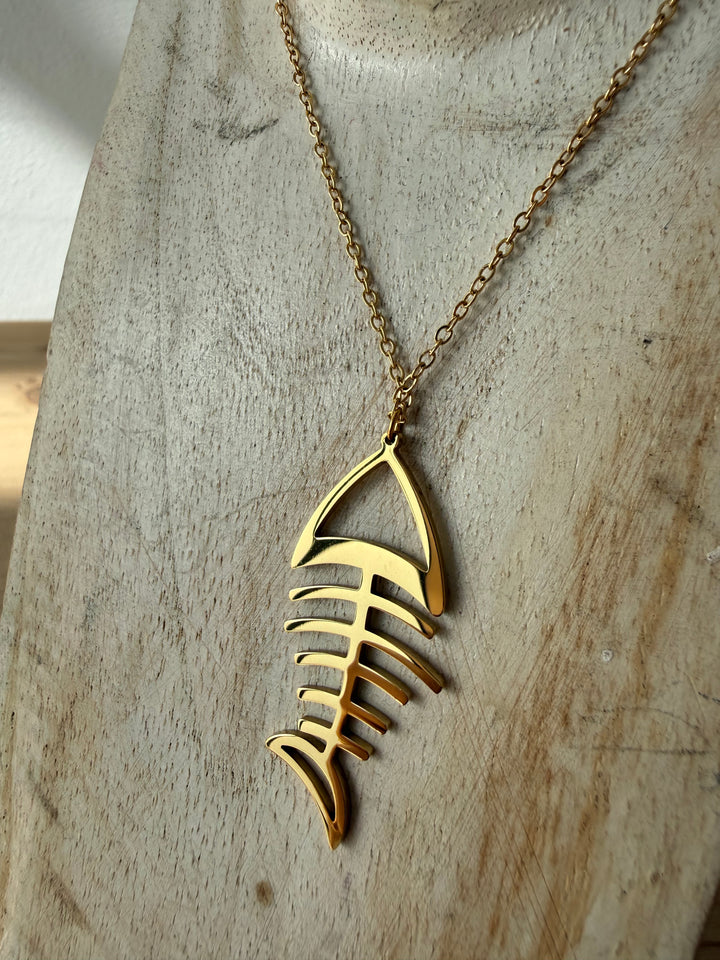 Collar Raspa dorado (acero)