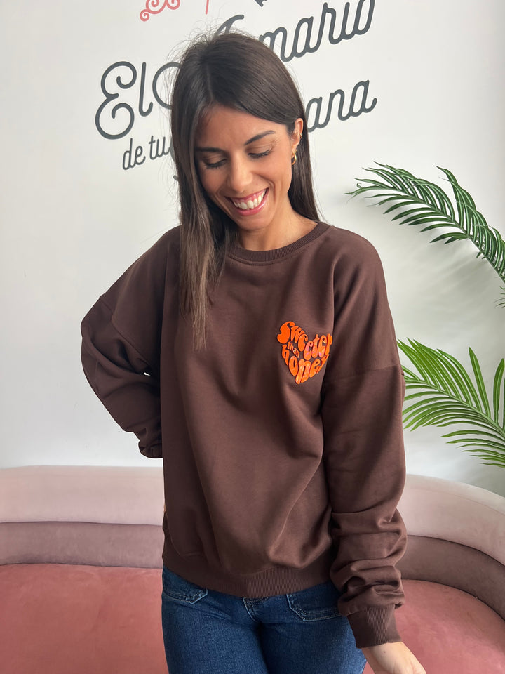 Sudadera Honey marrón