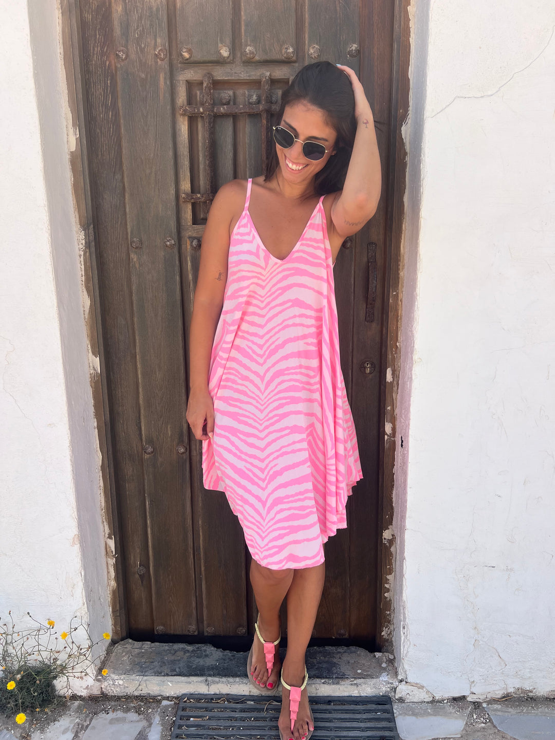 Vestido Liz fucsia