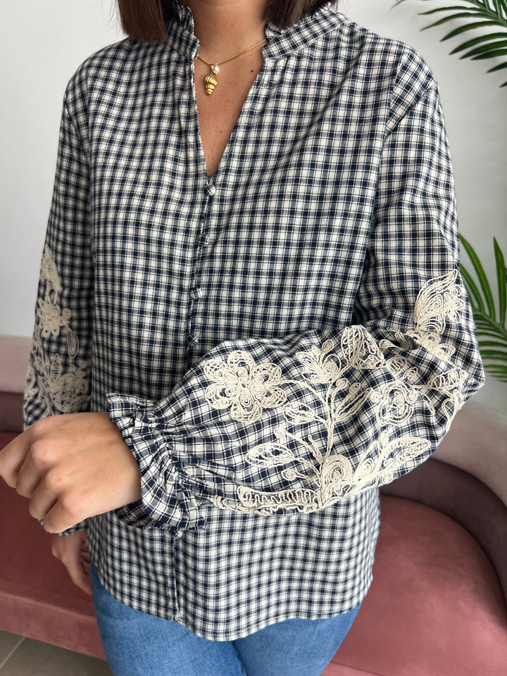 Camisa Manuela azul marino