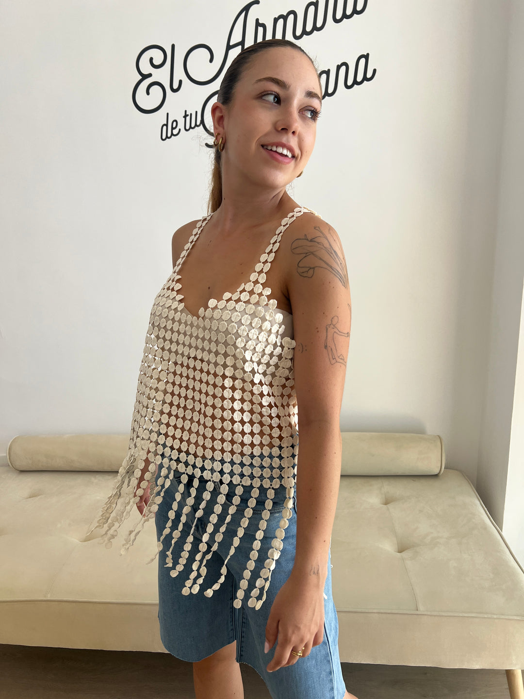 Top Eva beige