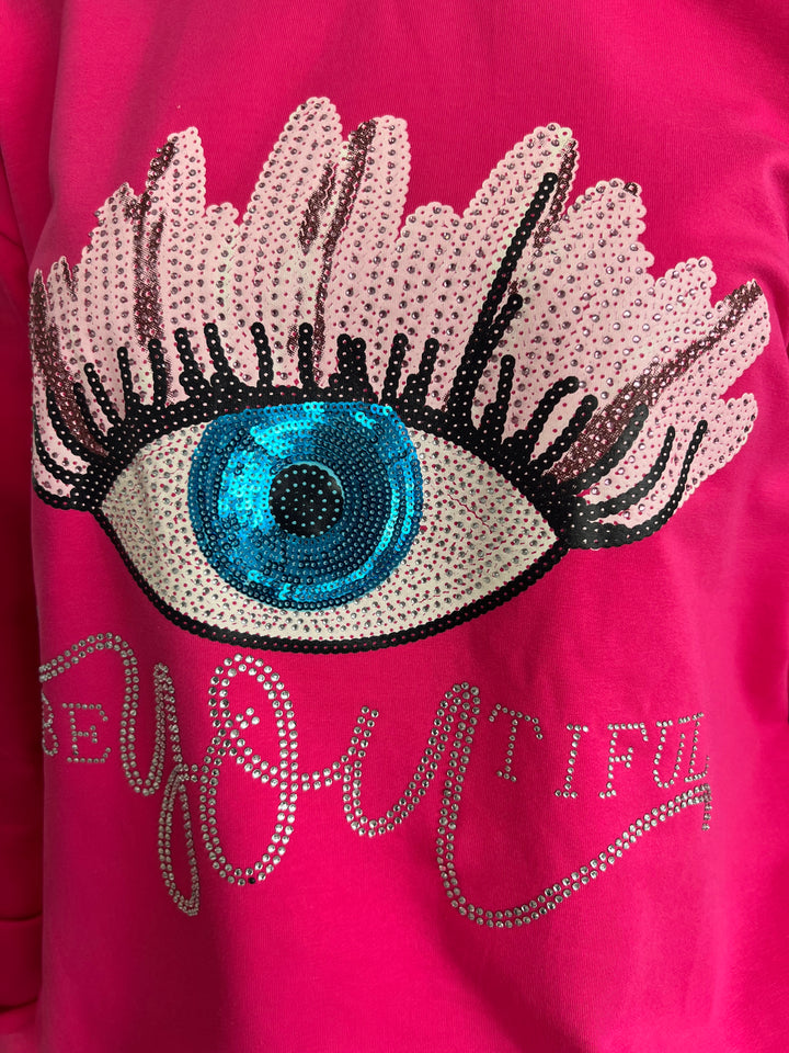Sudadera You fucsia