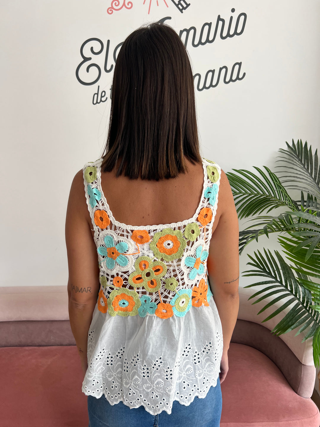 Top Julia naranja
