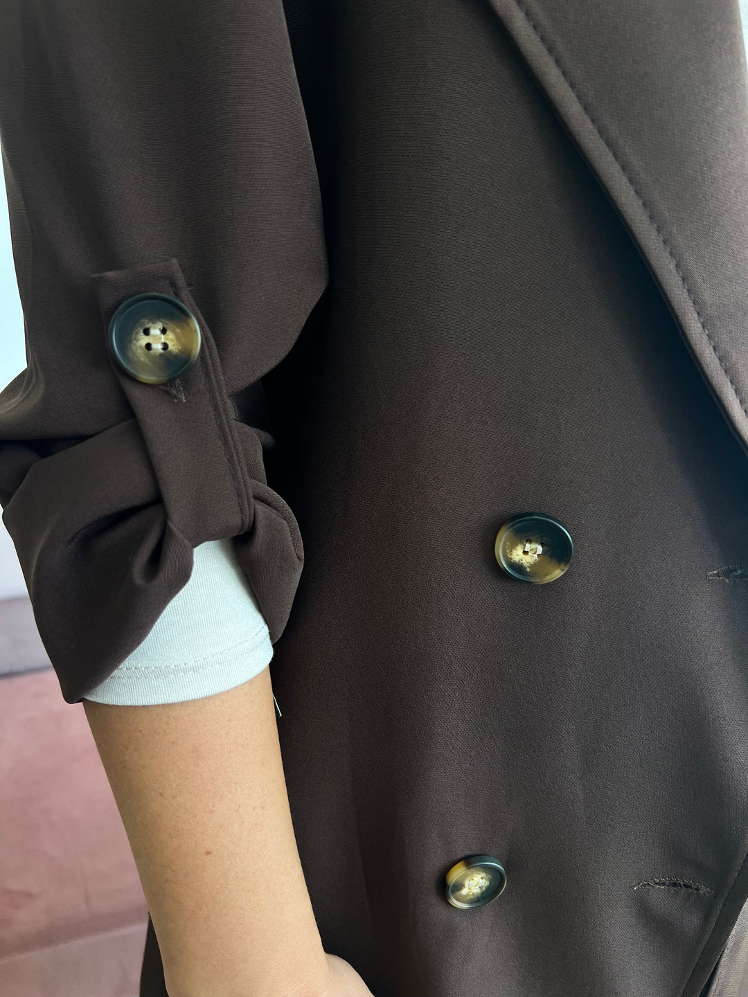 Chaqueta Gabardina marrón