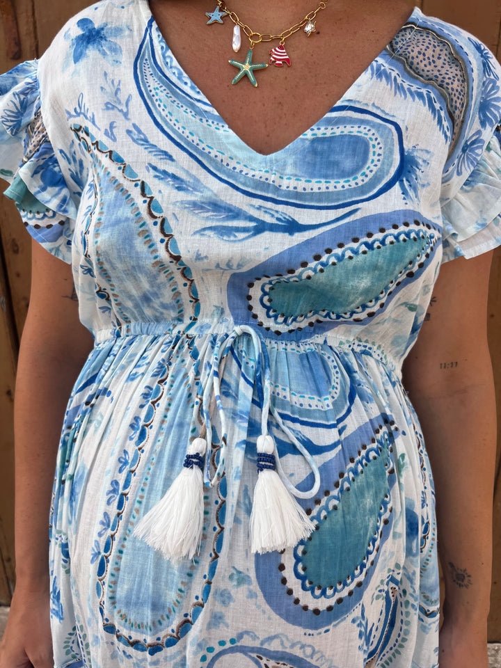 Vestido Aqua azul