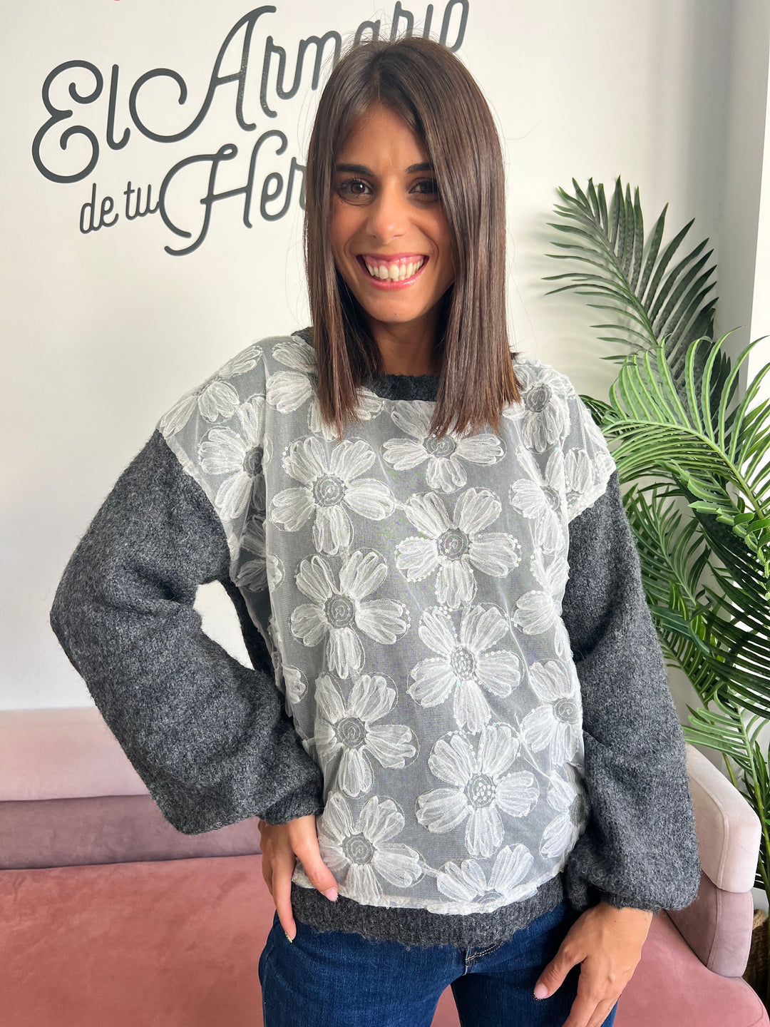 Jersey Jimena gris oscuro