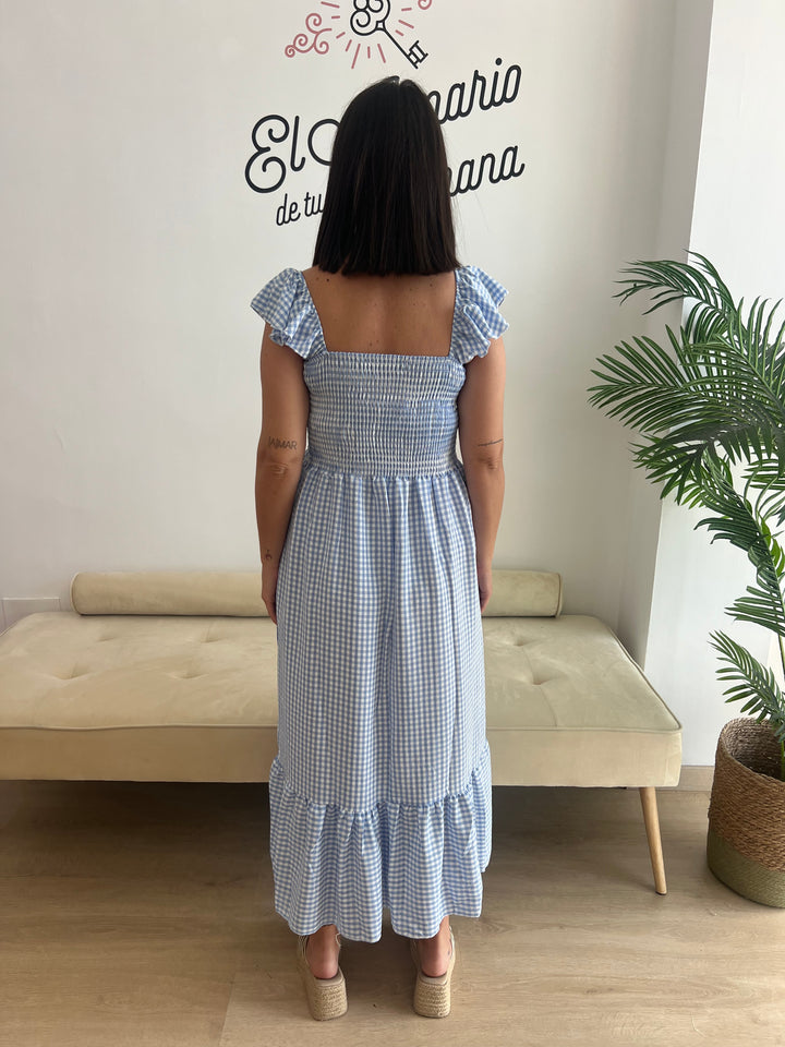 Vestido Yanira celeste