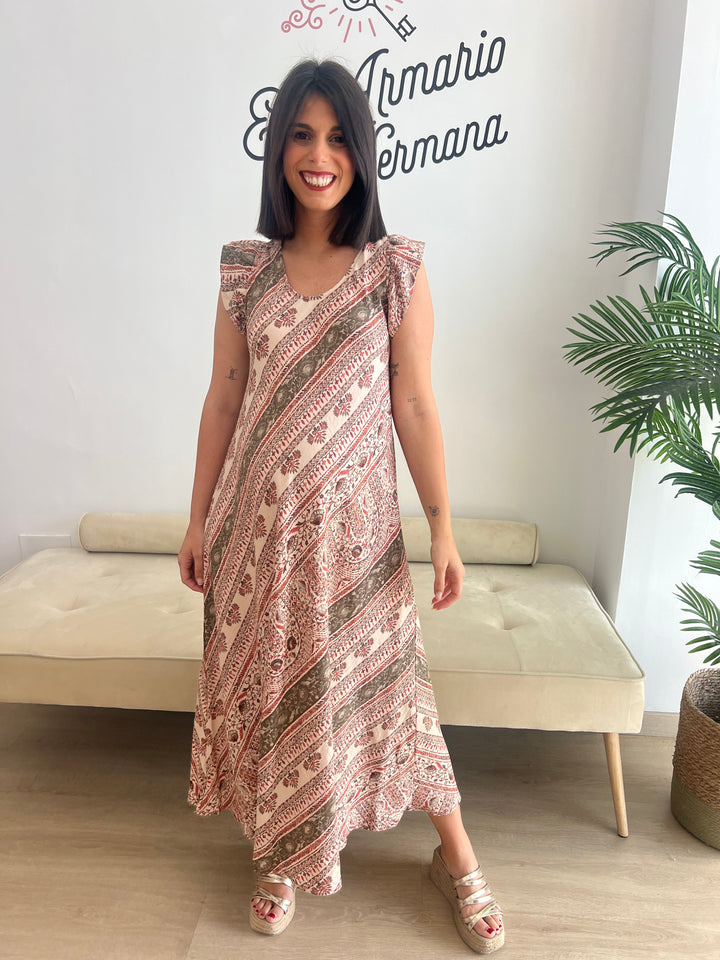 Vestido Kira teja