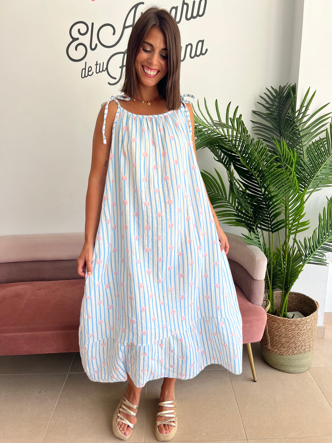 Vestido Lola celeste