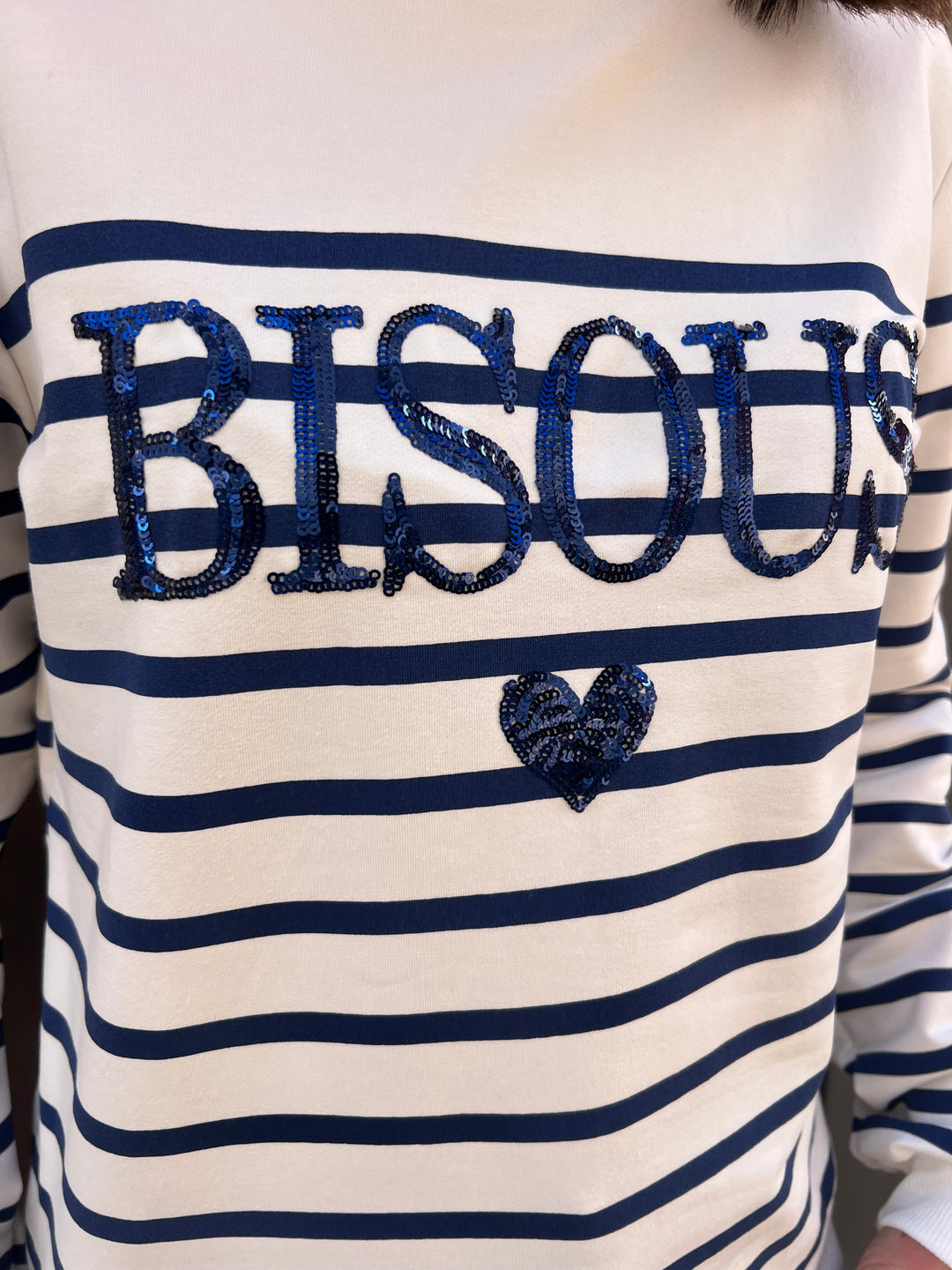 Sudadera Bisous azul marino