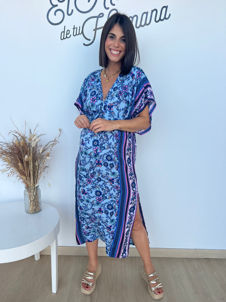 Vestido Erika azul marino