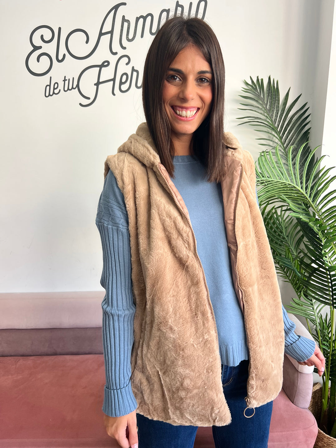 Chaleco Yufi camel