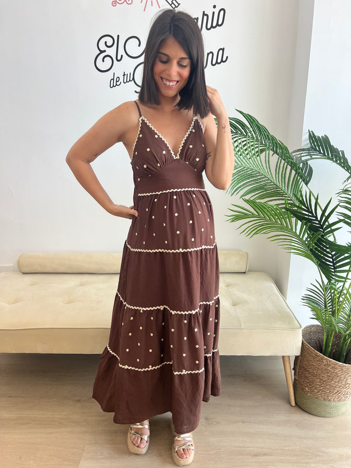 Vestido Grecia marrón