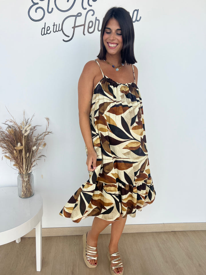 Vestido Ada camel