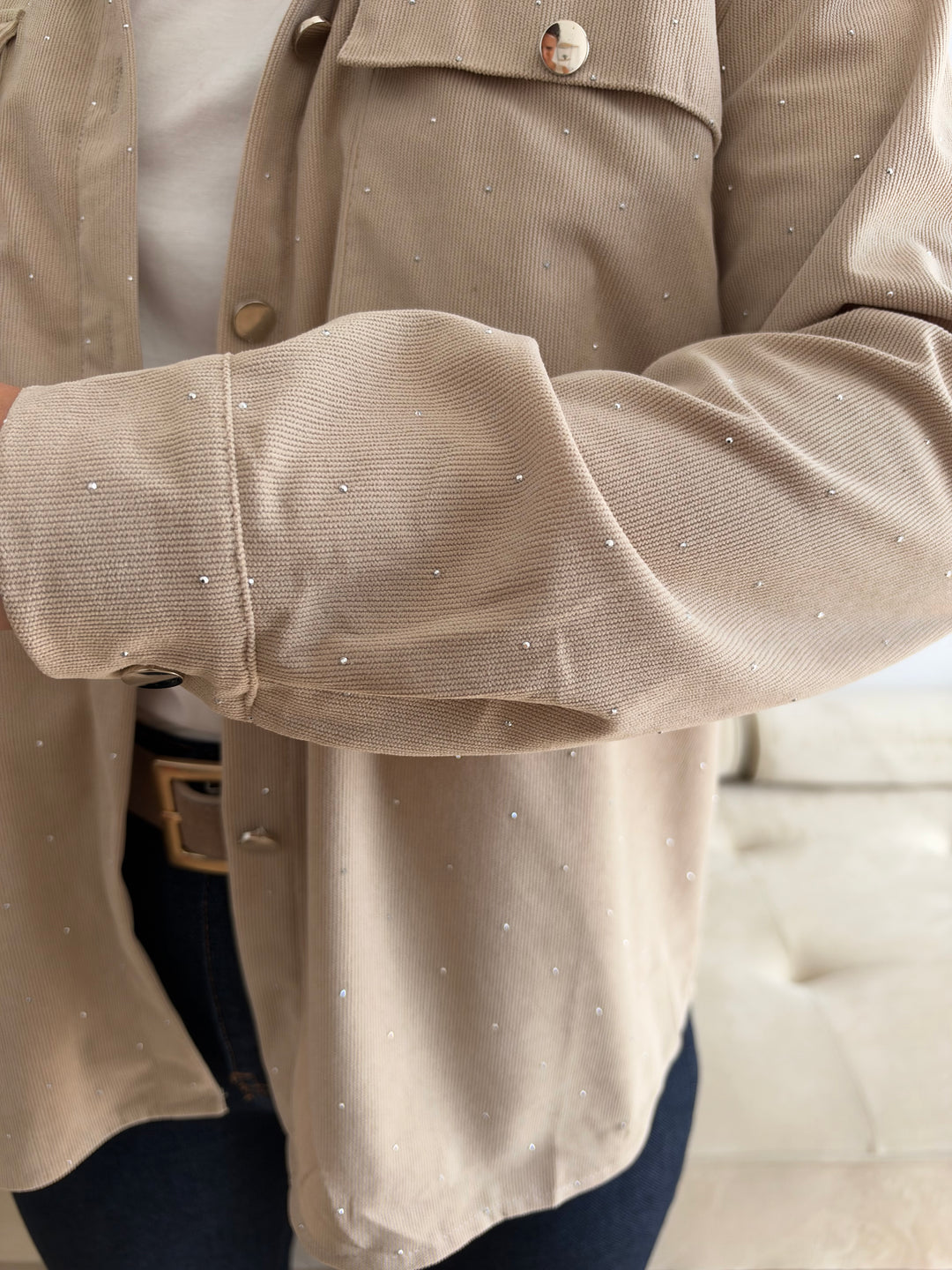 Sobrecamisa Florencia beige
