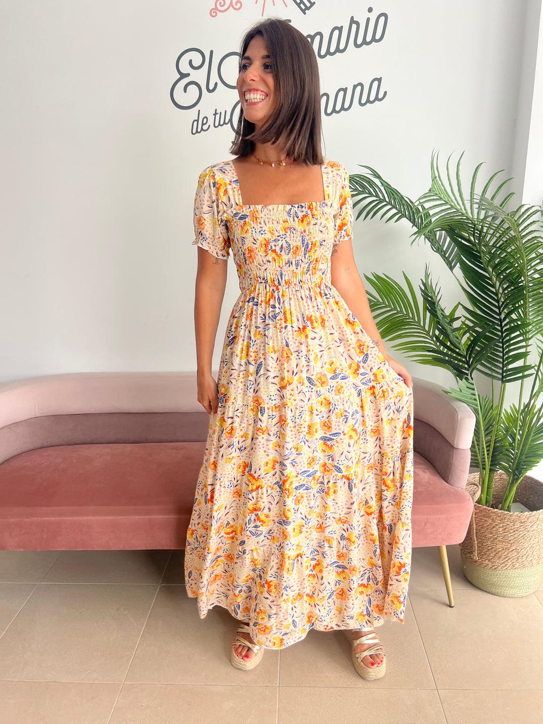 Vestido Zoraida beige