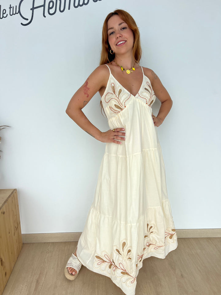 Vestido Paola beige