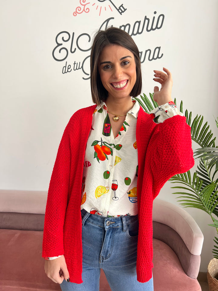 Chaqueta María rojo